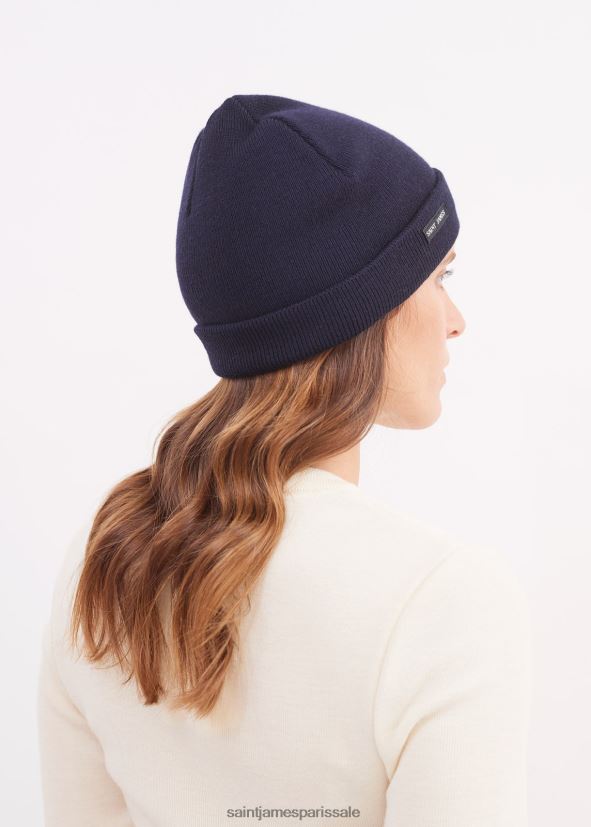 Saint James Cartier marine unisexe bonnet en laine mélangée nautique ZZ48R286