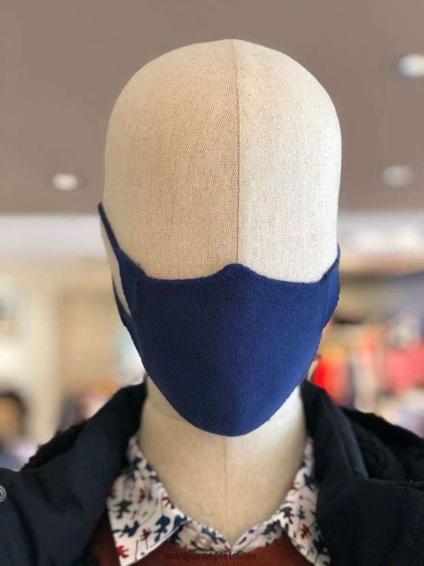 Saint James masque tricot marine unisexe masque facial en tricot de coton ZZ48R2166