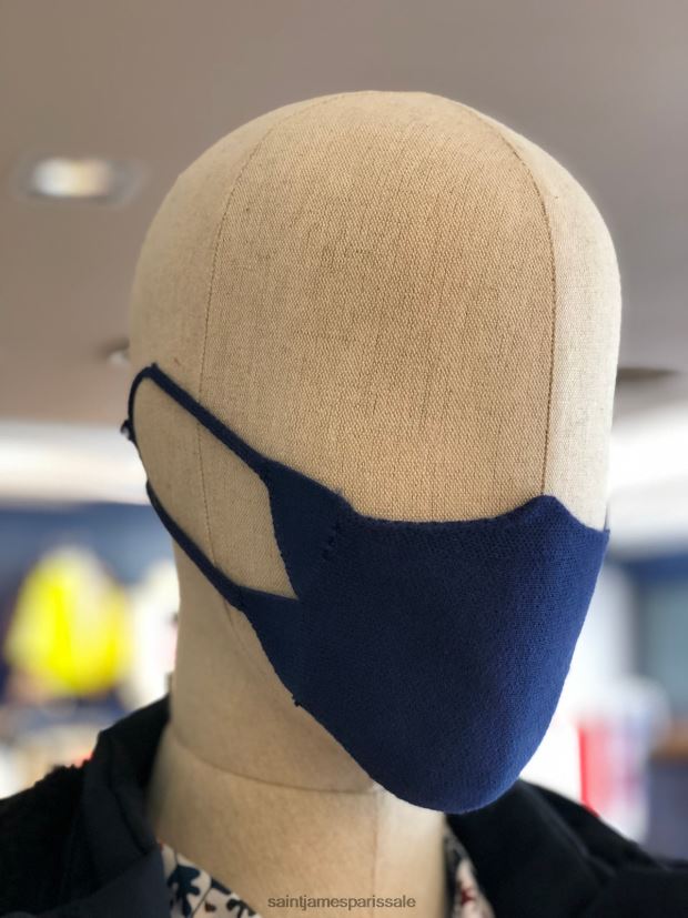 Saint James masque tricot marine unisexe masque facial en tricot de coton ZZ48R2166