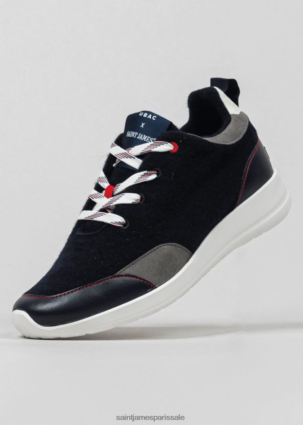 Saint James se prélasser à l'ubac marine unisexe baskets en laine recyclée par ubac ZZ48R230