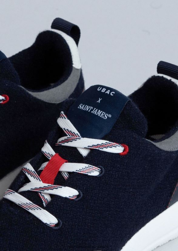 Saint James se prélasser à l'ubac marine unisexe baskets en laine recyclée par ubac ZZ48R230