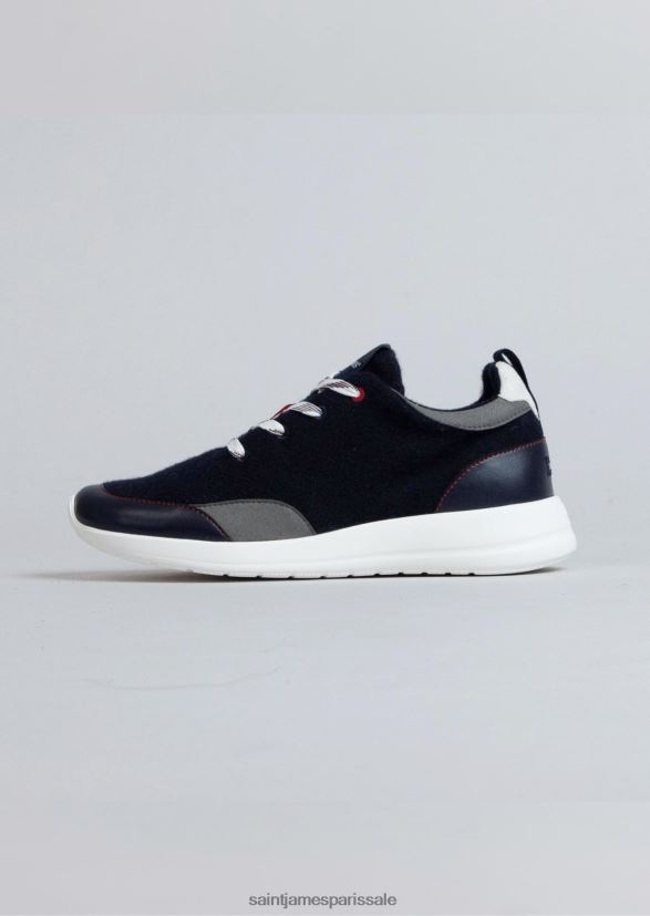 Saint James se prélasser à l'ubac marine unisexe baskets en laine recyclée par ubac ZZ48R230