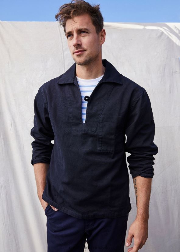 Saint James Némo II marine unisexe veste de marin français en toile de coton ZZ48R2158